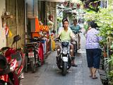 Motorcycles in the alleyway