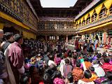 Paro dzong on the first festival day