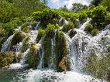 Waterfalls between lakes  Plitvice Lakes National Park, Croatia