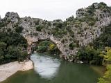Arch over the river  Ardèche River, France