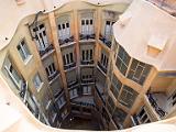 Gaudi apartment block (La Pedrera) core  Barcelona, Spain