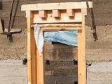 The main door  The main door is the first part of the house to be erected.  It is placed on an auspicious day chosen by an astrologer.