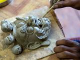 Mask being finished