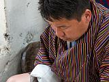 Silver worker making a bowl