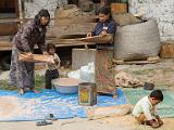 Winnowing rice