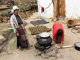 Drying herbal tea and distilling rice wine