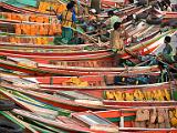 Ferry boats on the Yangon River
