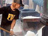 Crushed ice for the fish stalls