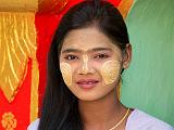 Girl with thanaka