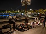 Street vendors on the waterfront  Barcelona, Spain