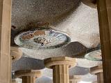 Ceiling in Park Güell  Barcelona, Spain