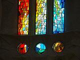 Sagrada Familia stained glass windows  Barcelona, Spain