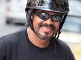 Motor cyclist  Boston - North End
